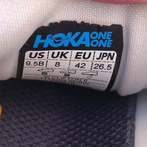 Hoka Clifton 8 Running Shoes Women’s Size 9.5 White - Picture 8 of 8